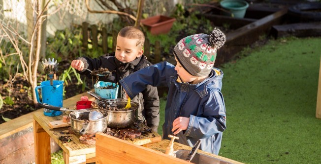 Children's Mud Kitchens in Caerphilly